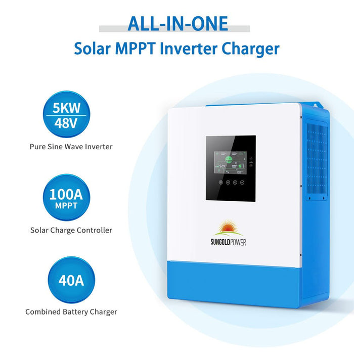 SunGoldPower SGR-5KE 5000W 48V Off-Grid Solar Kit