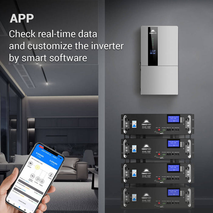 SunGoldPower 11.4KW 48V Split Phase Hybrid Inverter