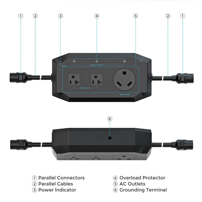 Renogy 30A Parallel Kit RSA30SGPK-3-US