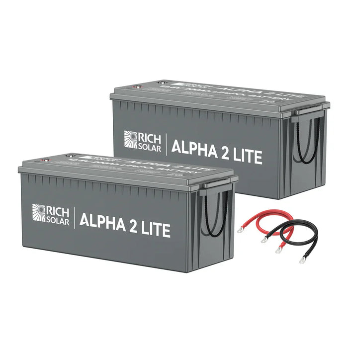 Rich Solar Alpha 2 Lite 12V 400Ah LiFePO4 Off-Grid Lithium Battery Kit