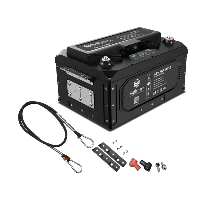 BigBattery 48V HUSKY 2 LiFePO4 Battery | 103Ah / 5.12kWh | Self-Heating, IP65, CANBus | Solar, RV, Golf Cart Use | 10-Year Warranty - ShopSolar: Complete Solar Kits + Lifetime Customer Support