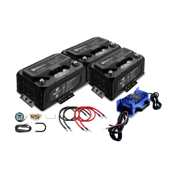 BigBattery 24V HUSKY 2 LiFePO4 Battery | 105Ah, 2.5kWh | Expandable Kits up to 7.5kWh | 10-Year Warranty - ShopSolar: Complete Solar Kits + Lifetime Customer Support