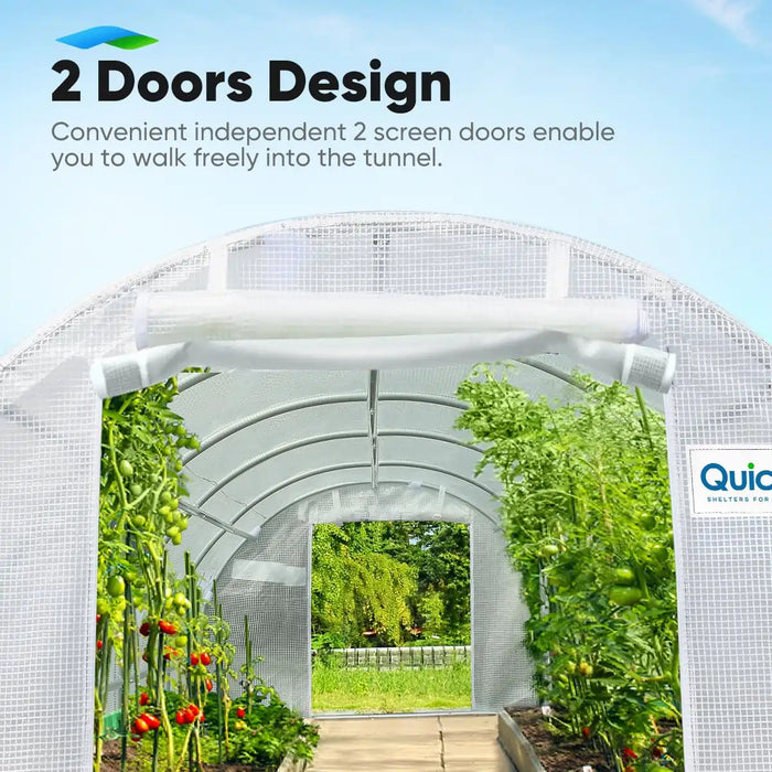 Quictent 25' x 10' x 6.6' Heavy Duty Large Greenhouse