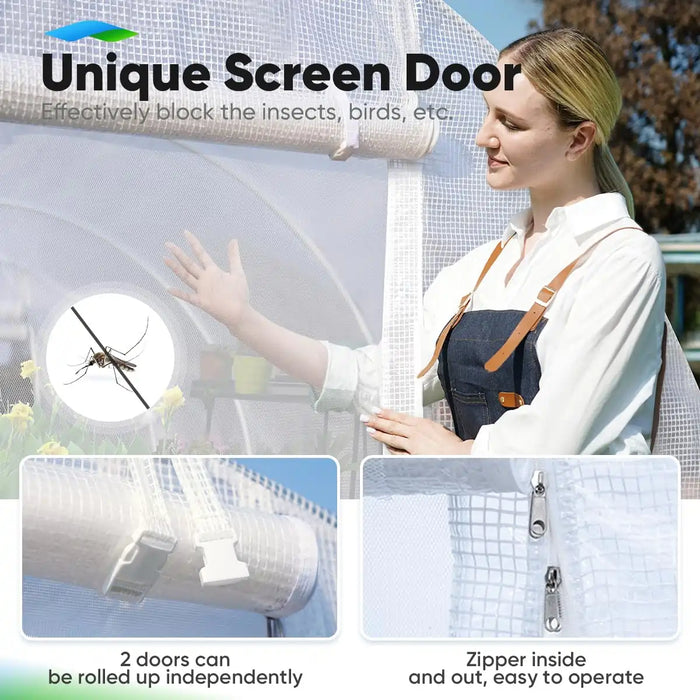 Quictent 25' x 10' x 6.6' Heavy Duty Large Greenhouse