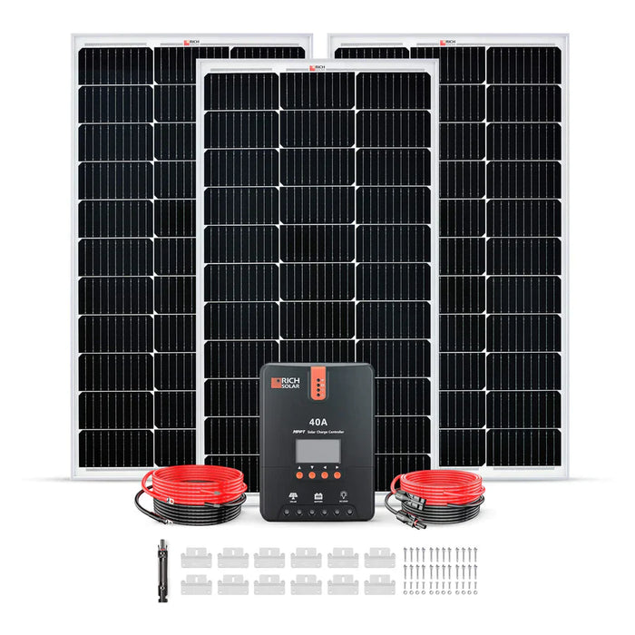 Rich Solar 300 Watt Solar Kit With 40A MPPT Controller