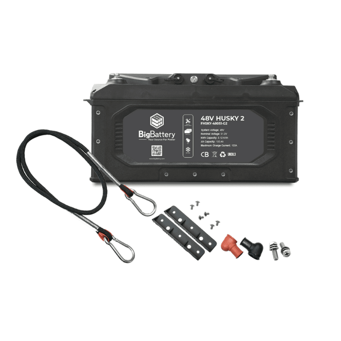 BigBattery 48V HUSKY 2 LiFePO4 Battery – 5.12kWh, 103Ah (Self-Heating, IP65)