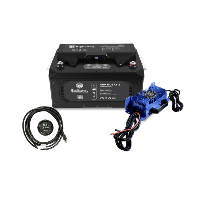 BigBattery 48V HUSKY 2 LiFePO4 Battery | 103Ah / 5.12kWh | Self-Heating, IP65, CANBus | Solar, RV, Golf Cart Use | 10-Year Warranty - ShopSolar: Complete Solar Kits + Lifetime Customer Support