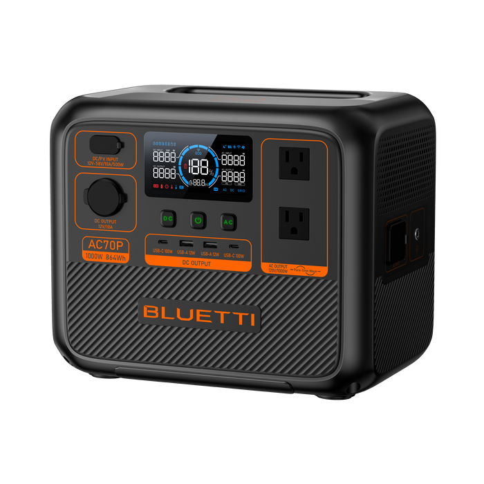 BLUETTI AC70P 1000W Portable Power Station