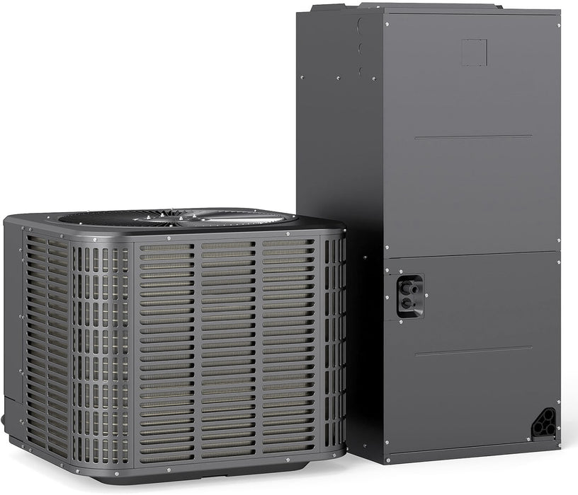 2 Ton Ducted Central AC Heat Pump, 24000 BTU Inverter Split System, 208/230V, 18 SEER2