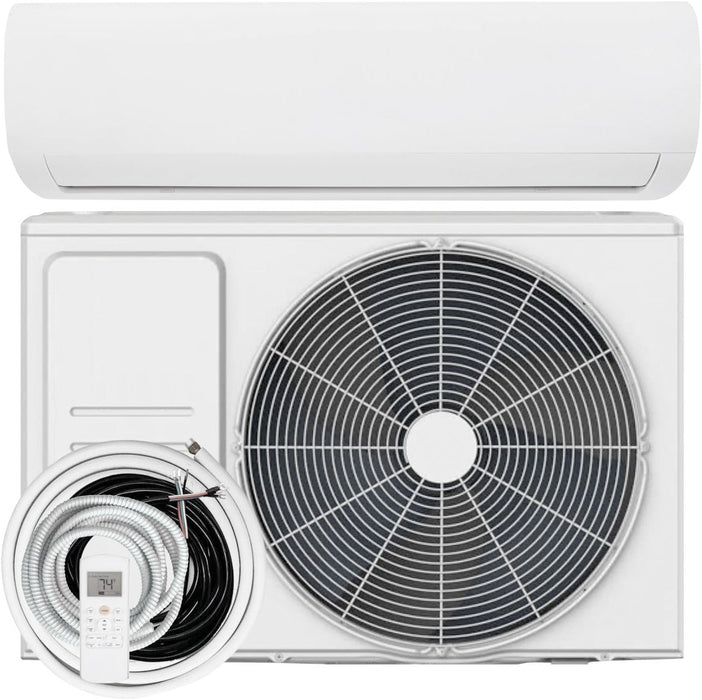 9,000 BTU 115V Single Zone Mini Split AC & Heat Pump with 16FT Kit