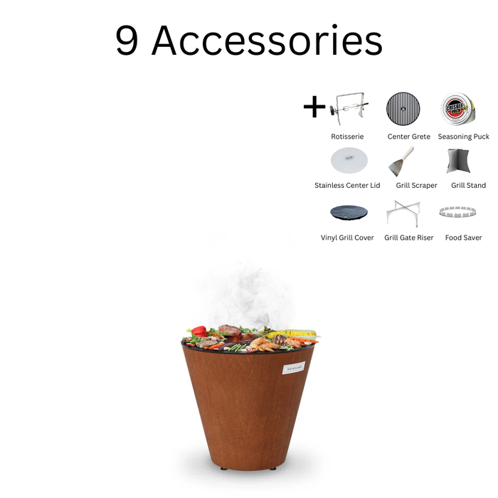 Arteflame 20" One Series Compact Flat-Top Charcoal Grill