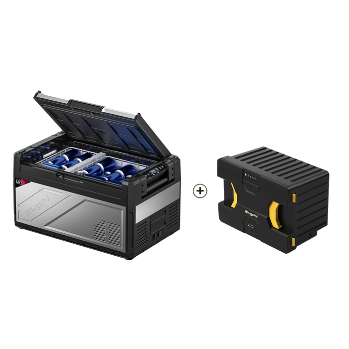 BougeRV Rocky 41QT Dual Zone 12V Portable Fridge