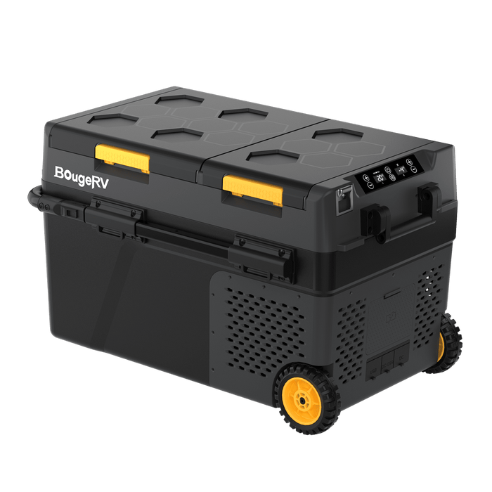BougeRV CRD2 43QT Dual Zone 12V Portable Fridge Freezer
