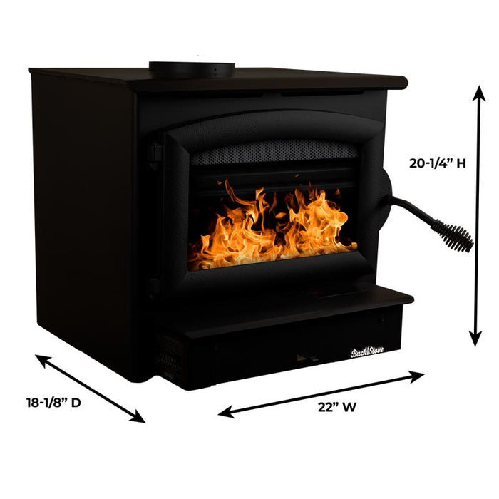 Buck Stove Model 21 Zero Clearance Non-Catalytic Wood Burning Stove