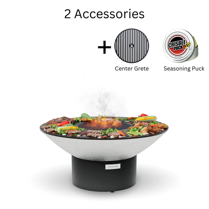 Arteflame XXL 40" Platinum Edition Fire Pit With Cooktop