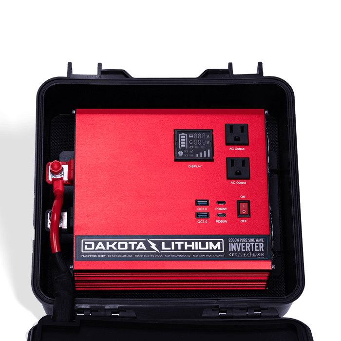 Dakota Lithium Powerbox+ 135 Waterproof Solar Generator, 12V 135Ah DL+ 1,000CCA Battery Included