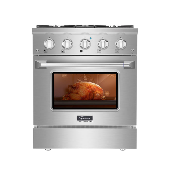 Empava 30GR07 30 in. Pro-Style Slide-In Single Oven Gas Range