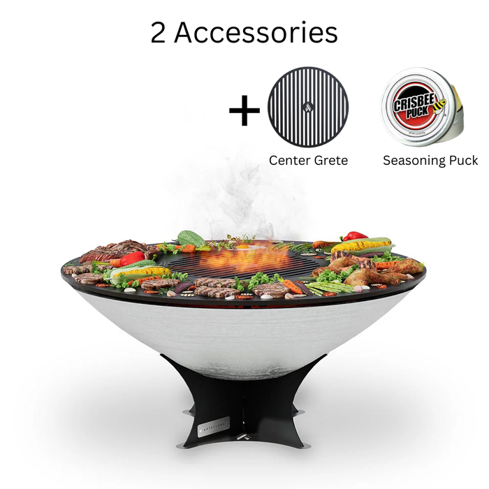 Arteflame XXL 40" Platinum Edition Fire Pit With Cooktop