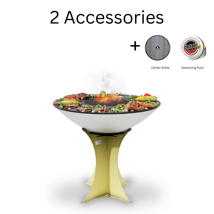 Arteflame XXL 40" Platinum Edition Stainless Flat-Top Grill with High Euro Base