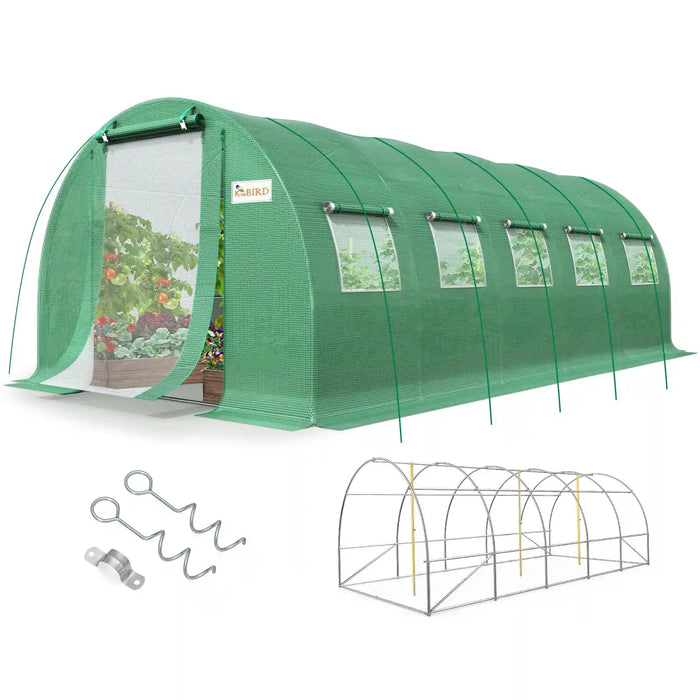 KING BIRD Premium Heavy Duty Large Walk-in Greenhouse