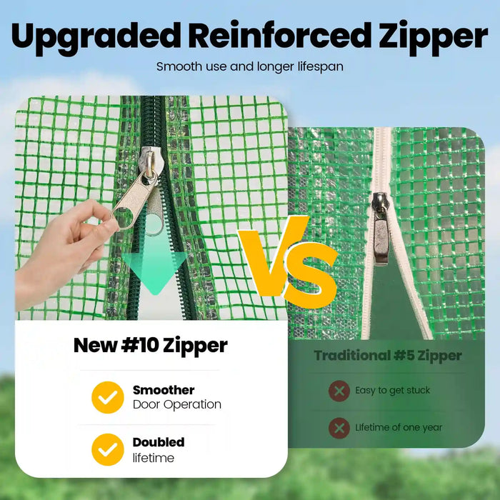 KING BIRD Premium Heavy Duty Large Walk-in Greenhouse