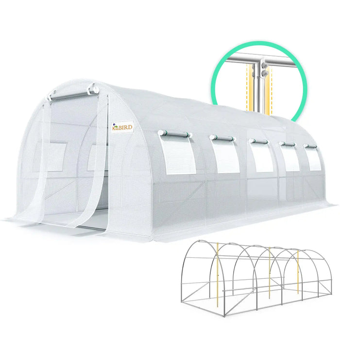KING BIRD Premium Heavy Duty Large Walk-in Greenhouse