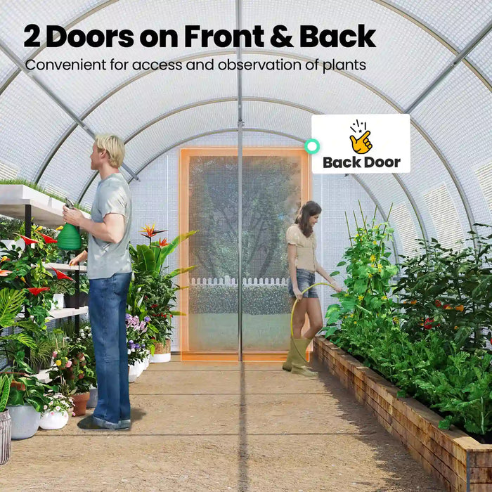 KING BIRD Premium Heavy Duty Large Walk-in Greenhouse