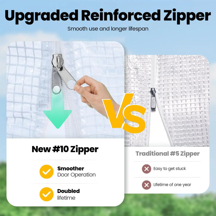 KING BIRD Premium Heavy Duty Large Walk-in Greenhouse