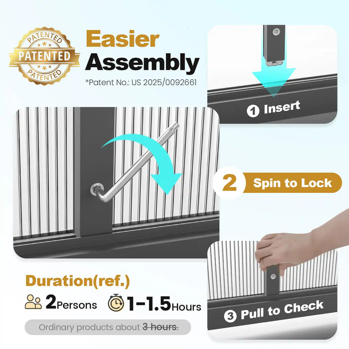 KING BIRD Walk-in Polycarbonate Greenhouse