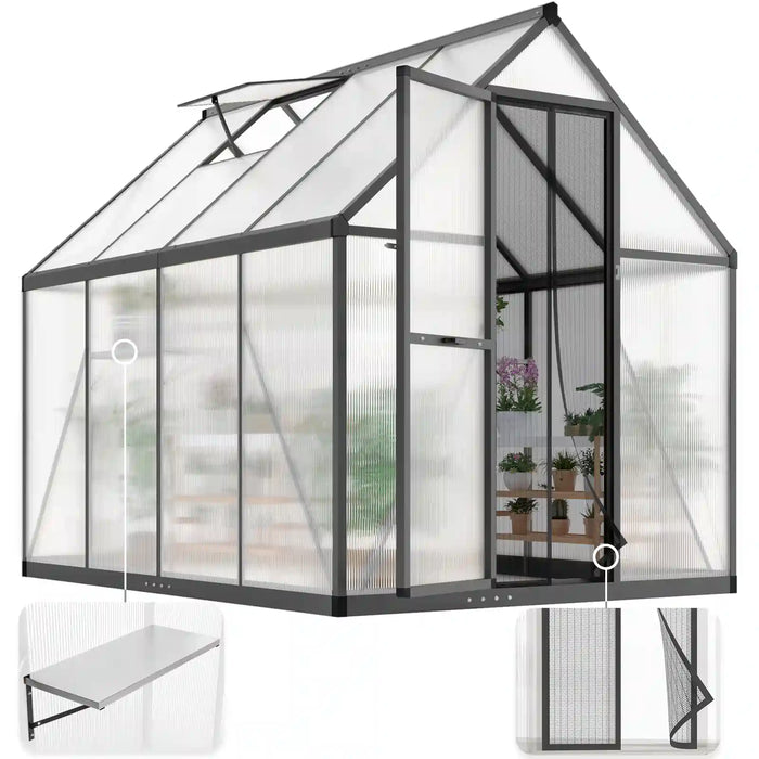KING BIRD Walk-in Polycarbonate Greenhouse