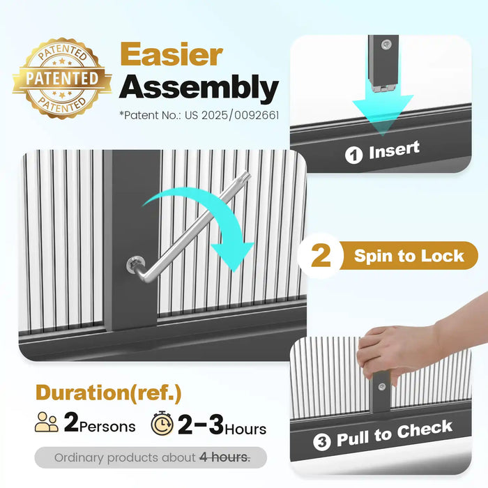 KING BIRD Walk-in Polycarbonate Greenhouse