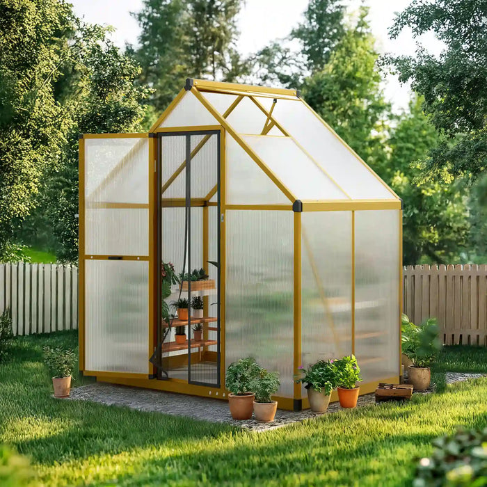 KING BIRD Walk-in Polycarbonate Greenhouse