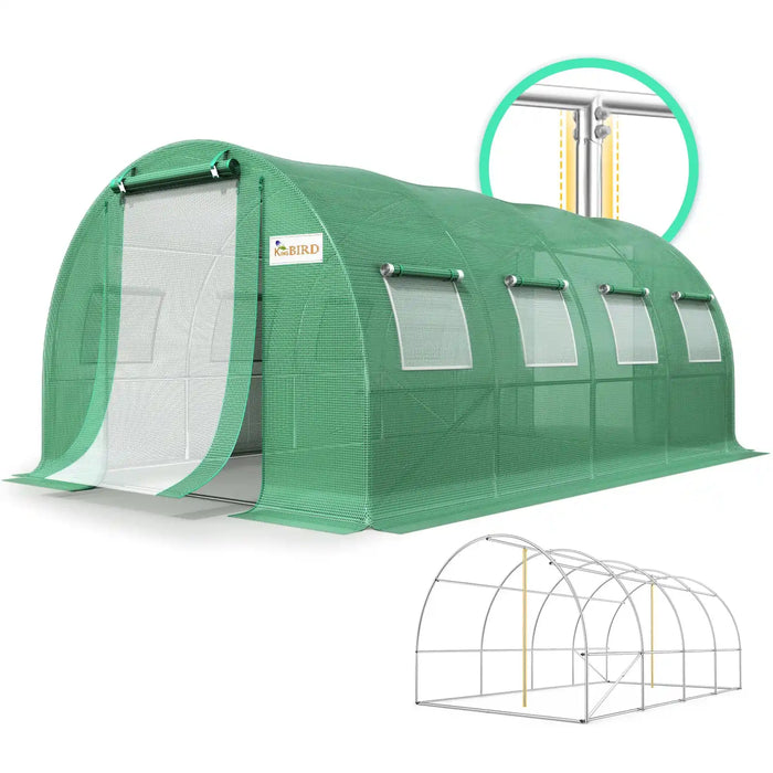 KING BIRD Premium Heavy Duty Large Walk-in Greenhouse