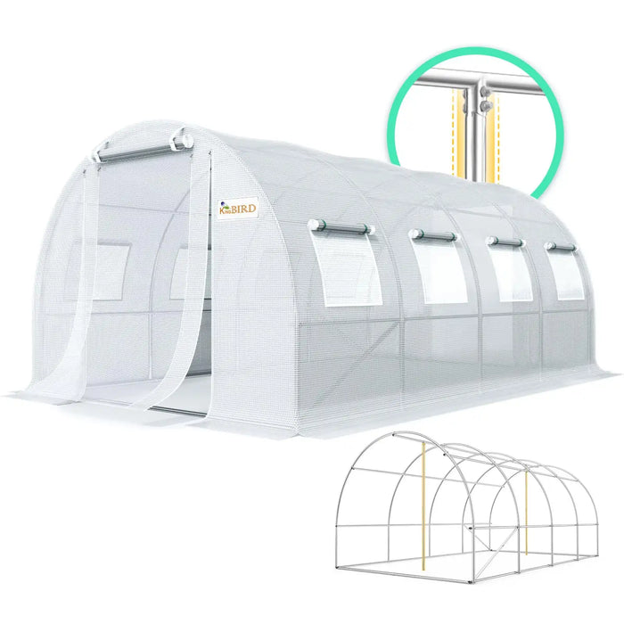 KING BIRD Premium Heavy Duty Large Walk-in Greenhouse