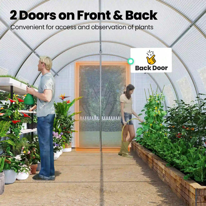 KING BIRD Premium Heavy Duty Large Walk-in Greenhouse