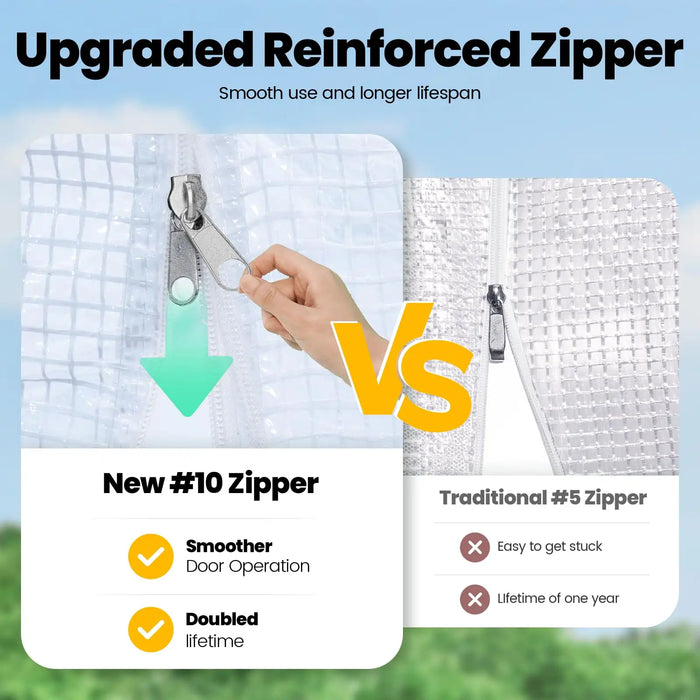 KING BIRD Premium Heavy Duty Large Walk-in Greenhouse