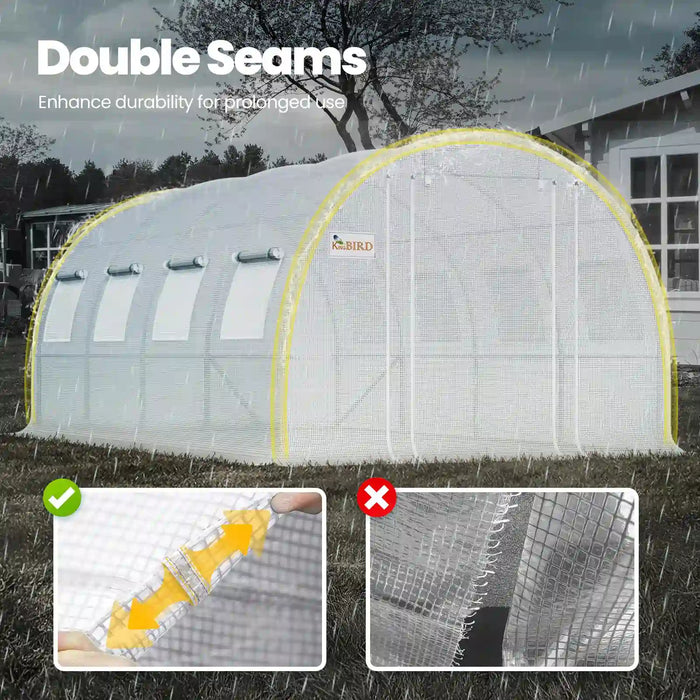KING BIRD Premium Heavy Duty Large Walk-in Greenhouse