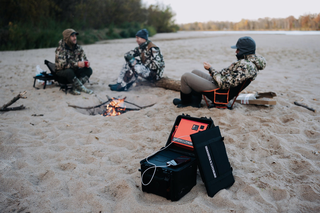 Dakota Lithium Powerbox+ 135 Waterproof Solar Generator, 12V 135Ah DL+ 1,000CCA Battery Included