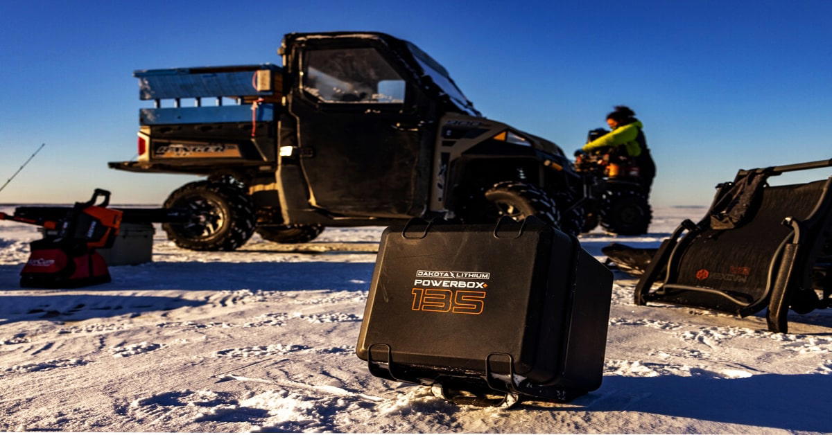 Dakota Lithium Powerbox+ 135 Waterproof Solar Generator, 12V 135Ah DL+ 1,000CCA Battery Included