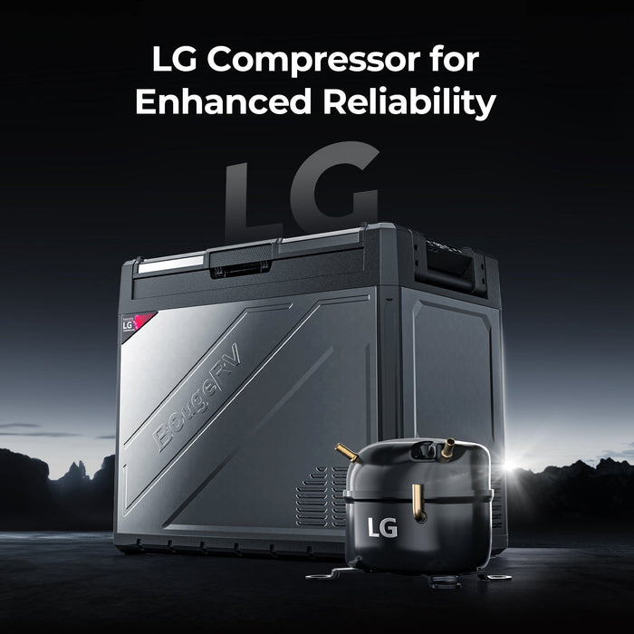 BougeRV Rocky 81QT Dual Zone 12V Portable Fridge