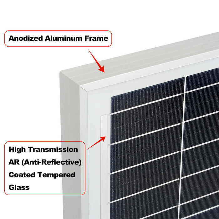 Rich Solar Mega 200 MAX 200W 24 Volt Monocrystalline Solar Panel