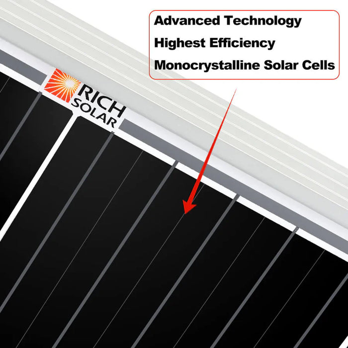 Rich Solar Mega 200 Watt 12 Volt Monocrystalline Solar Panel