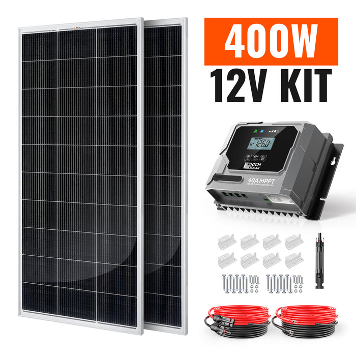 Rich Solar 400W-1600W RV & Camping Solar Kit