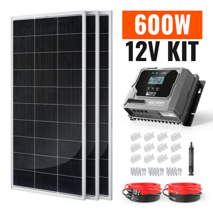 Rich Solar 400W-1600W RV & Camping Solar Kit