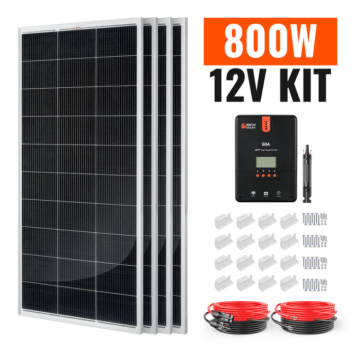 Rich Solar 400W-1600W RV & Camping Solar Kit