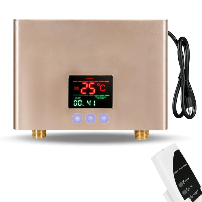 Tankless Water Heater, 3000W Mini Electric Instant Hot Water Heater