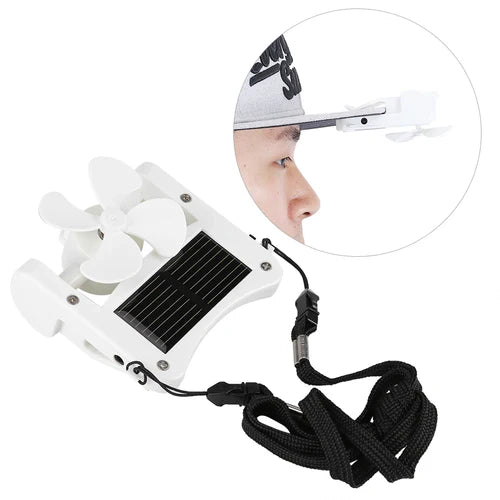 Mini Fan Solar Powered Hat Fan Mini Portable Solar Powered Hat Fan