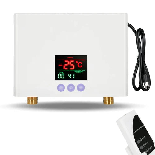 Tankless Water Heater, 3000W Mini Electric Instant Hot Water Heater