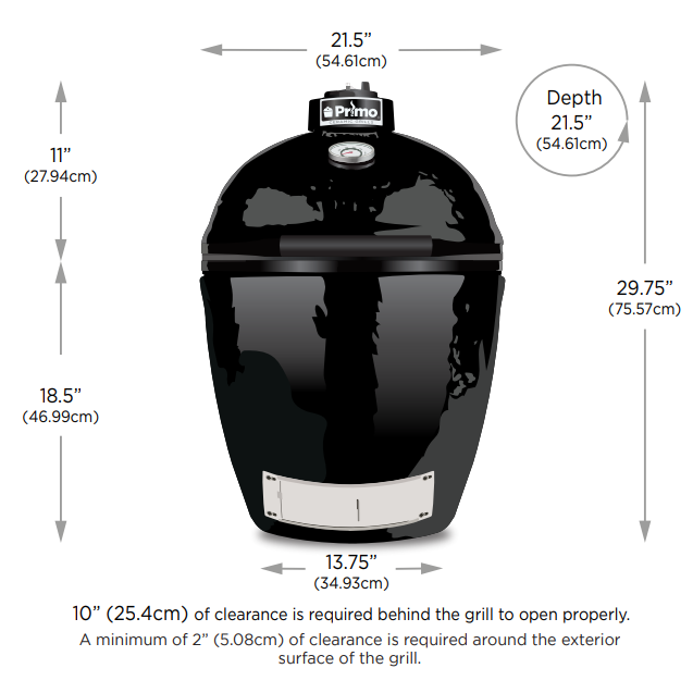 Primo Round Charcoal Kamado Grill