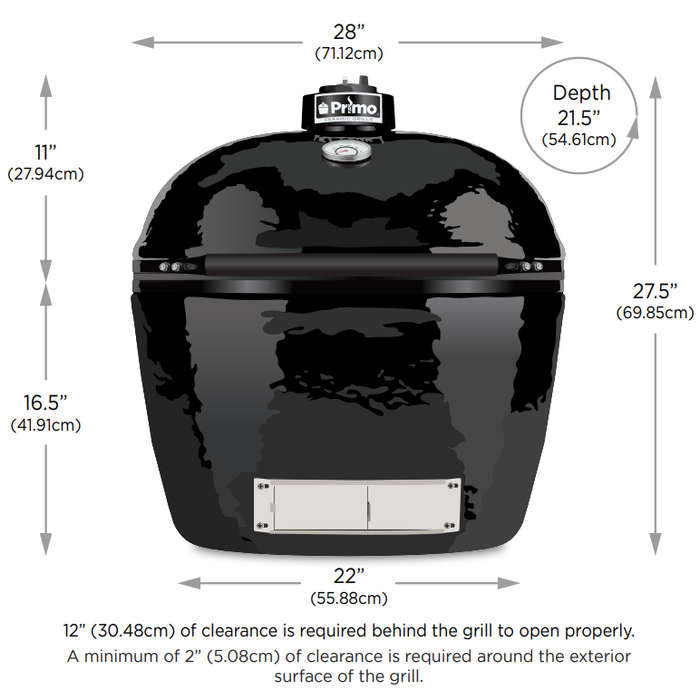 Primo Oval XL 400 Charcoal Kamado Grill